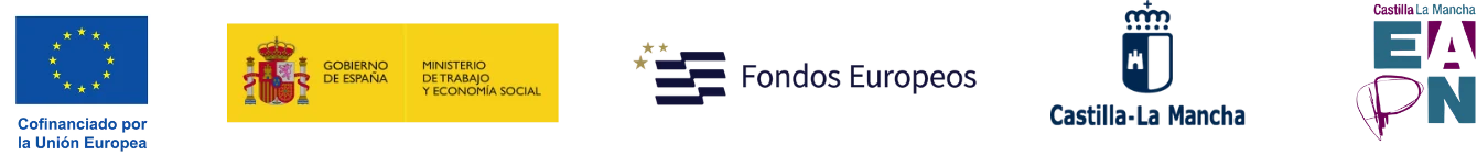 Cofinanciado por la Unión Europea, Ministerio de Trabajo y Economía Social, Fondos Europeos, Junta de Comunidades de Castilla-La Mancha y EAPN Castilla-La Mancha